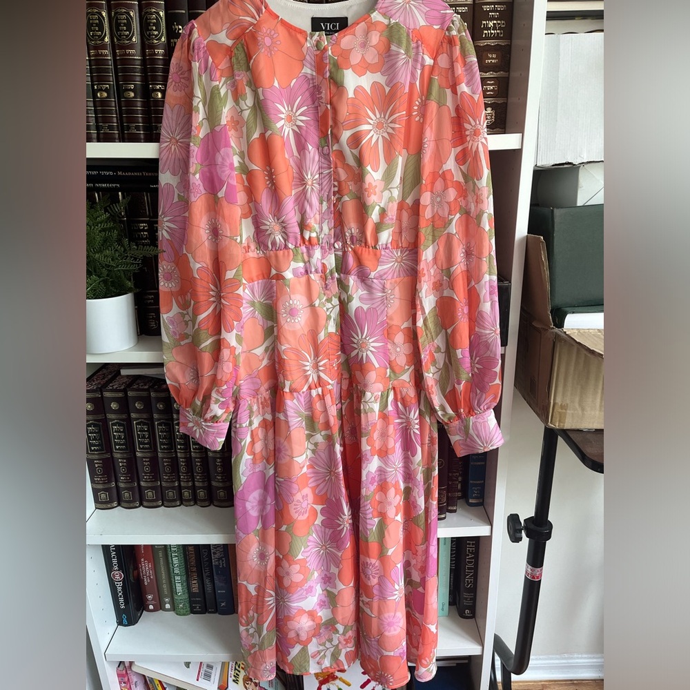 Midi floral dress